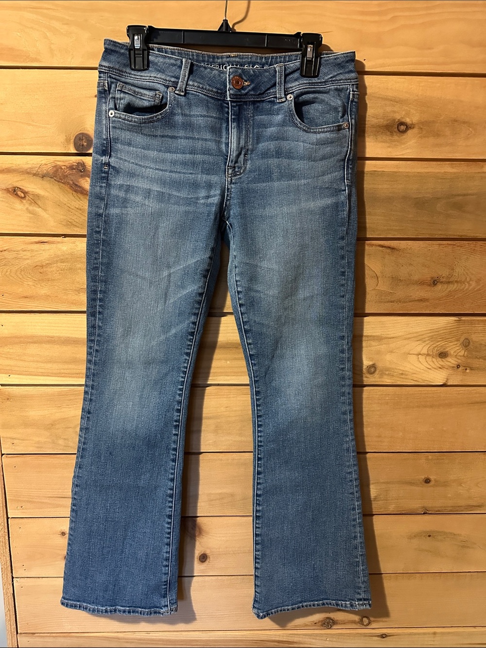 Women's American Eagle Kick Boot Mid Rise Jean Size 10
